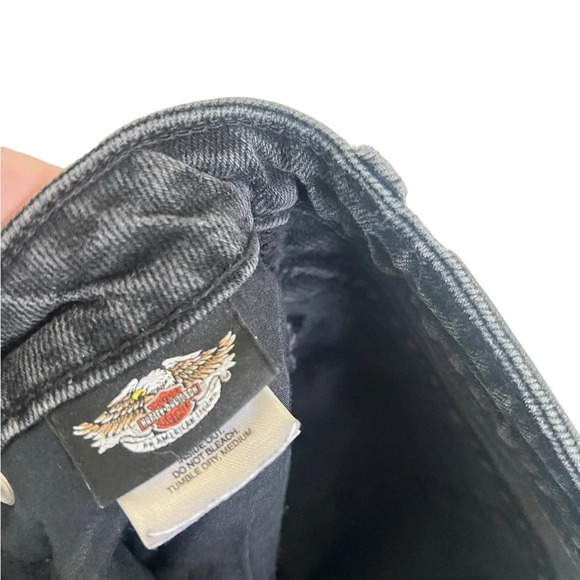 Harley Davidson Women’s Black Bootcut Jeans - Picture 7 of 8